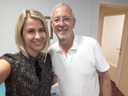 Tea Cvek i prof. Emanuel Rigo