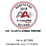 CompanyWall bonitet AA+ 2018. sticker